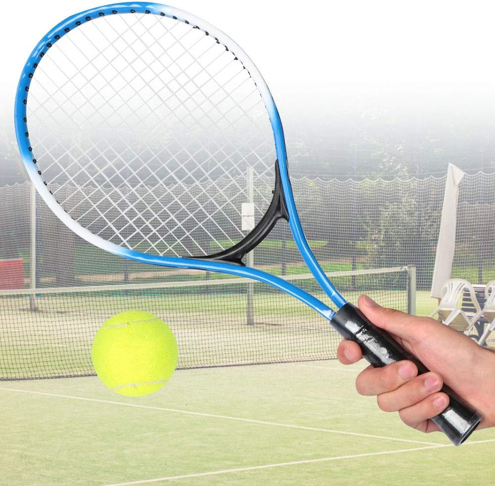 Kinder Tennisschläger, Langlebige Tennisschläger aus Eisenlegierung, Anfänger Übungsschläger mit Bal