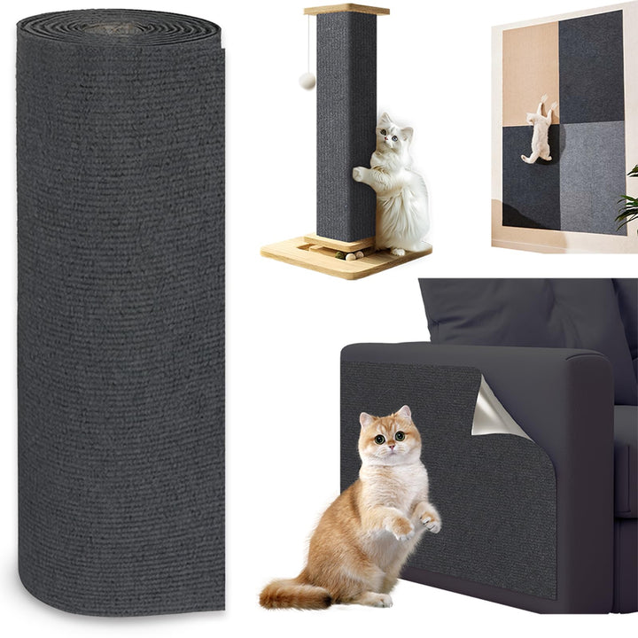 Katze Kratzmatte Selbstklebend 300cmx40cm, Kratzbretter Kratzschutz für Sofa, Trimmbare DIY Kratzbre