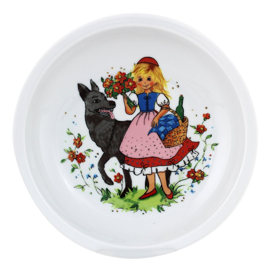 Eschenbach Porzellan Group Kindergeschirr Rotkäppchen Teller tief 20 cm, Porzellan, Dekor, 1 x 1 x 1