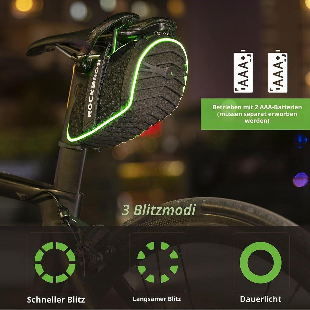 ROCKBROS Fahrrad Satteltaschen Fahrradsitz Taschen Werkzeugtasche Fahrradtasche Wasserabweisend beim