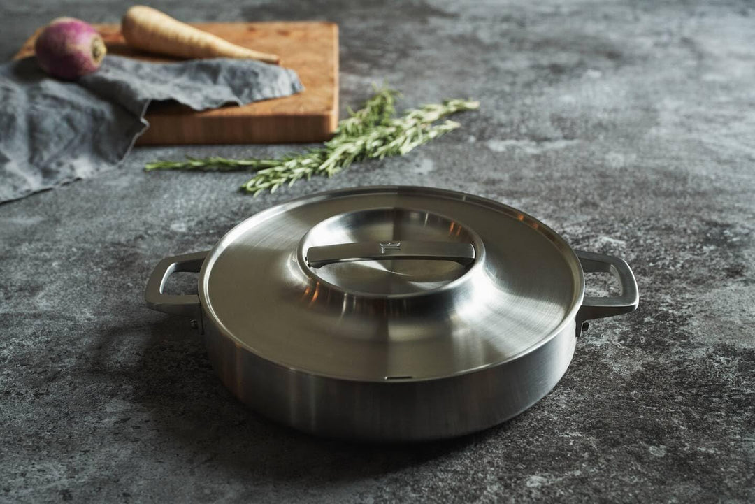 Fiskars Norden Steel Bräter, Ø 28 cm, Für alle Kochfelder geeignet, Mit Antihaftbeschichtung, 106763