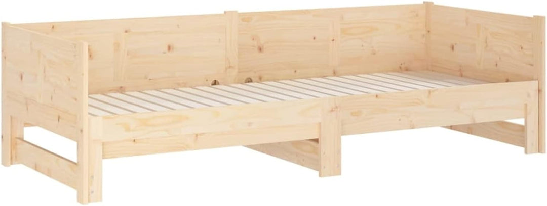 Tidyard Ausziehbares Tagesbett Sofa Sofabett Schlafsofa Bett Bettgestell Bettrahmen Bettsofa Doppelb