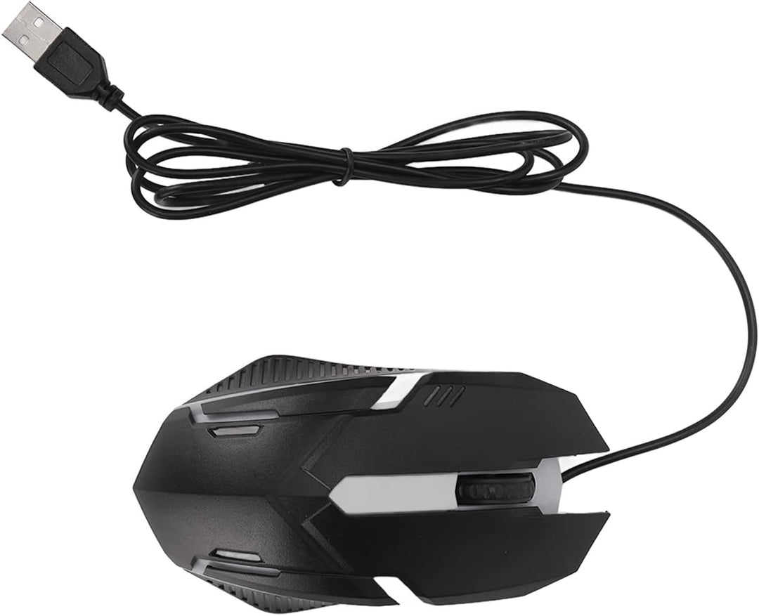 ciciglow Gaming-Tastatur und -Maus-Kombination, Kabelgebundene Hintergrundbeleuchtete Computertastat