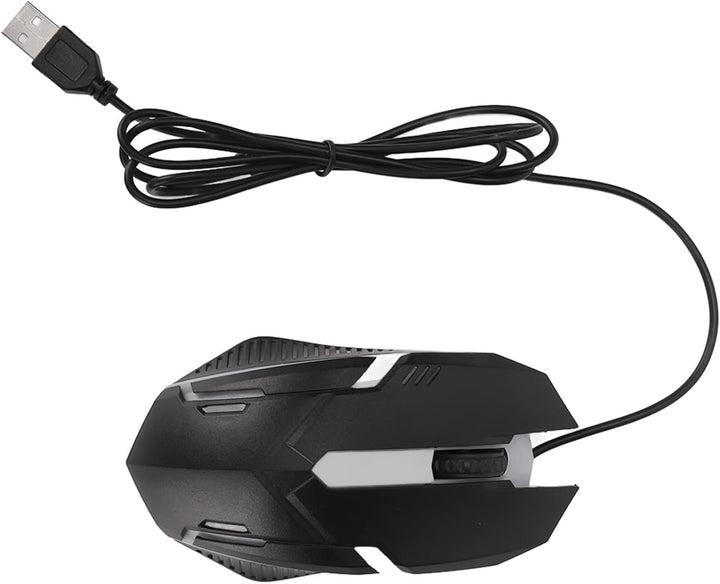 ciciglow Gaming-Tastatur und -Maus-Kombination, Kabelgebundene Hintergrundbeleuchtete Computertastat