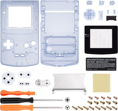 eXtremeRate Full Gehäuse&Tasten für Gameboy Color, DIY-Ersatz IPS Ready Upgraded Case Hülle für gbc