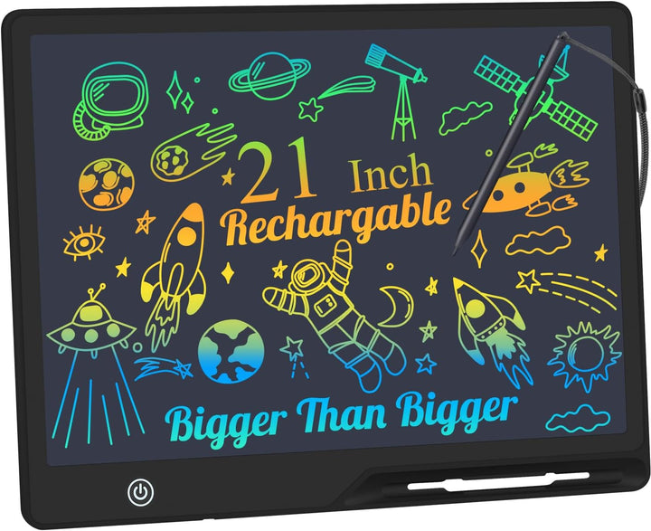 Kinayue LCD-Schreibtablett für Kinder, Wiederaufladbare 21 Zoll Maltafel Zeichentafel, Vorschule Ler