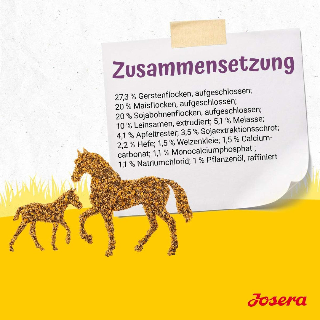 JOSERA Fohlen &amp; Stute (1 x 20 kg) | Premium Pferdefutter | Zuchtmüsli | gehaltvolle Stutenmilch | op