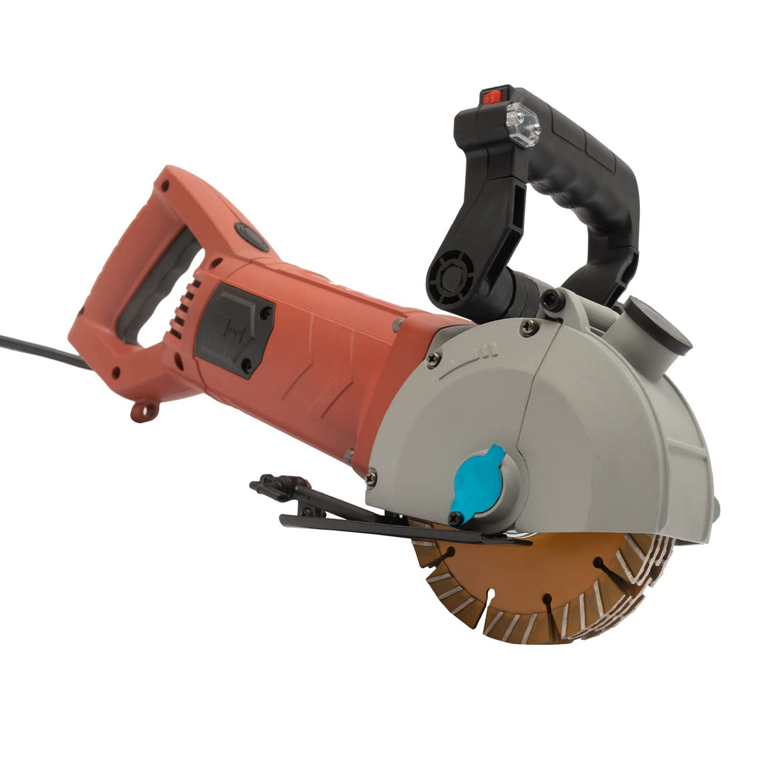 4800W Mauernutfräse Elektrische Schlitzfräse Mauerfrase mit Leckage-Schutz, 6200 U/min Wandfräse Mau