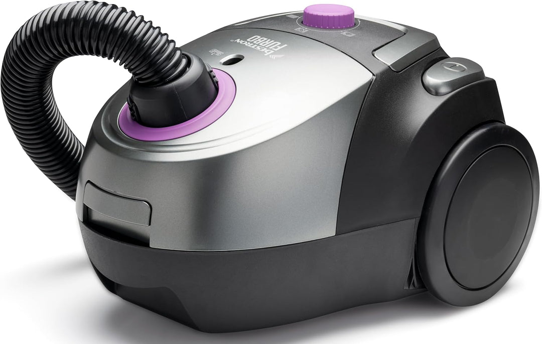 Bestron Staubsauger mit Beutel, Bodenstaubsauger inkl. 3 Staubsaugerbeutel, 94cm Teleskopstange & um