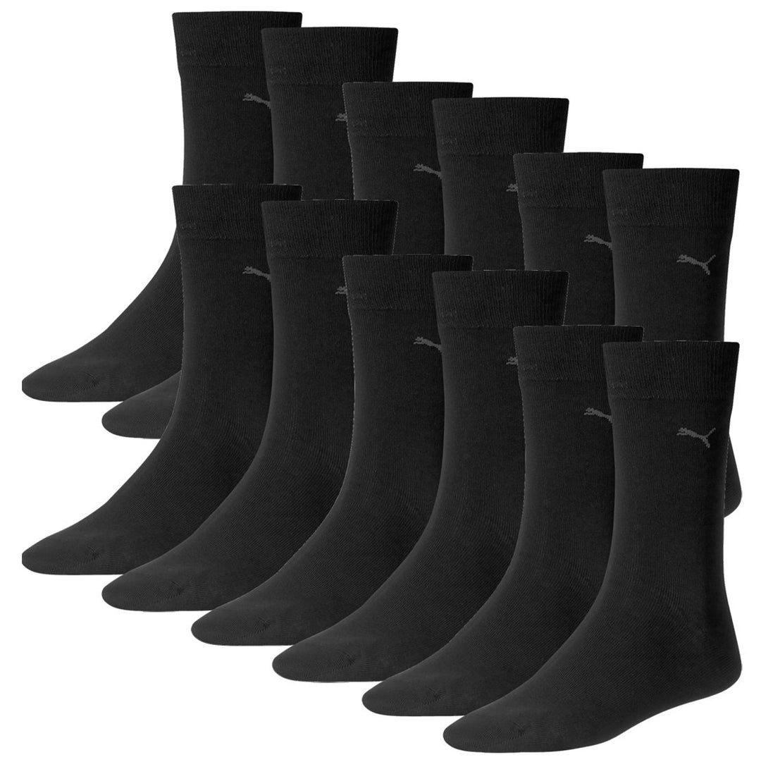 PUMA Herren Classic Casual Business Socken 12er Pack Black 200-39/42