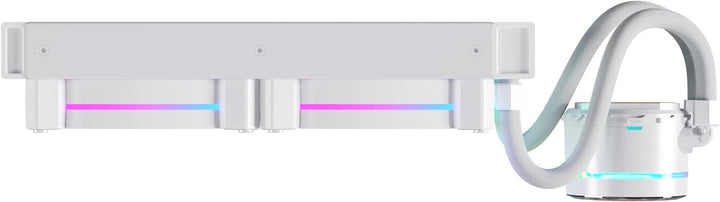 Nfortec - ATRIA X Liquid CPU Cooling ARGB 240mm, Infinity Mirror 360 Grad drehbar, 2x 120mm PWM ARGB