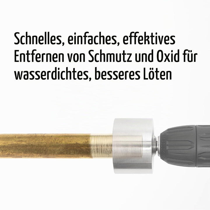 Vouyar 1 Zoll Vollmetall Kupfer Rohrreiniger, Rohrreinigungsbürste für Bohrmaschine mit austauschbar