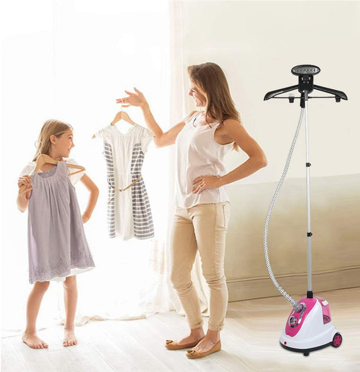 Dampfglätter 1700 W - Vertikal Steamer, Höhenverstellbar, Mit Kleiderbügel und Dampfständer für Klei