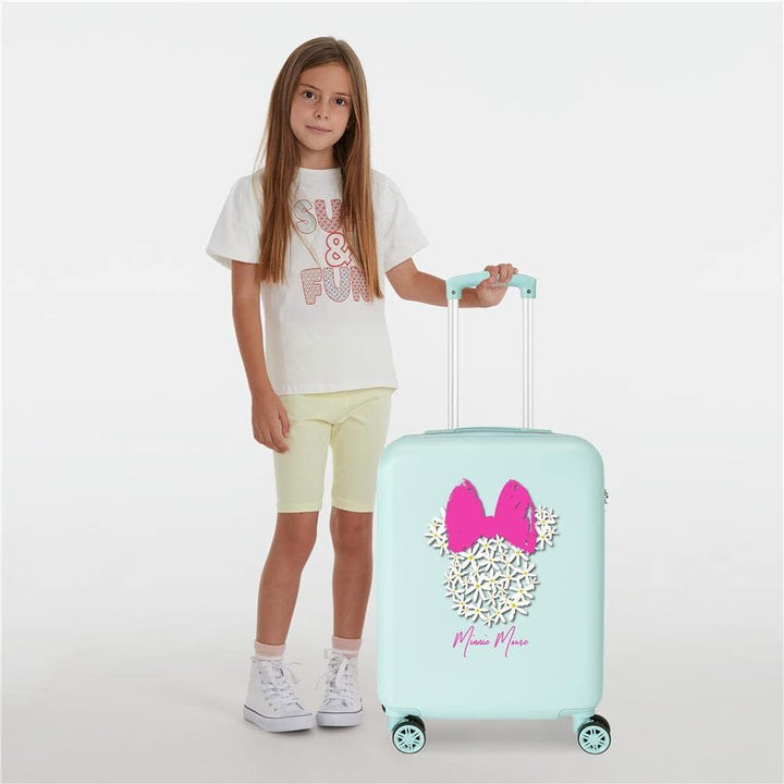 Disney Minnie Teen Kabinentrolley, blau, 38 x 55 x 20 cm, starr, ABS-Kombinationsverschluss, 35 l, 2