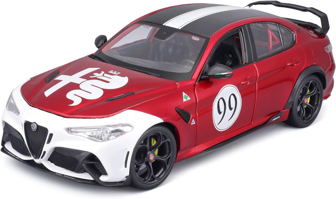 Bburago 11049R/W Miniaturauto aus der Kollektion, Alfa Red White