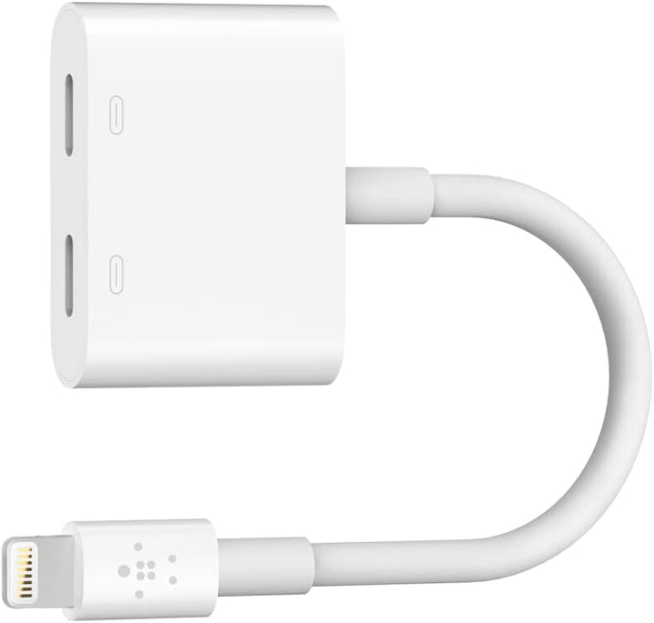 Belkin Rockstar Lightning-Audio- und Ladeadapter & Audiokabel mit Lightning Connector, 0,9 m/3,5 mm