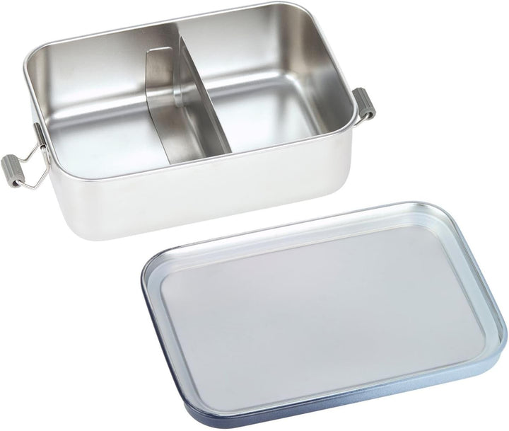 LÄSSIG Unique Lunchbox Stainless Steel Dark Blue/Light blue