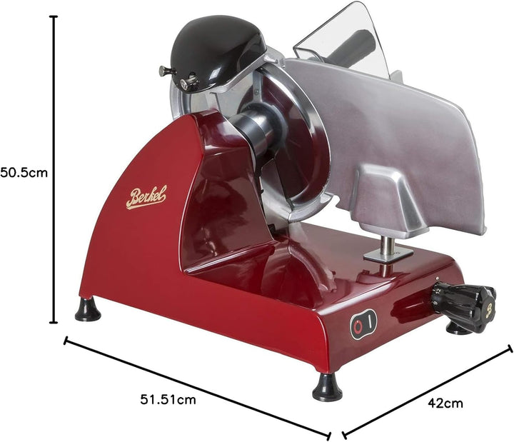 BERKEL - Allesschneider Red Line 250 + Schneidebrett aus Esche und Edelstahl