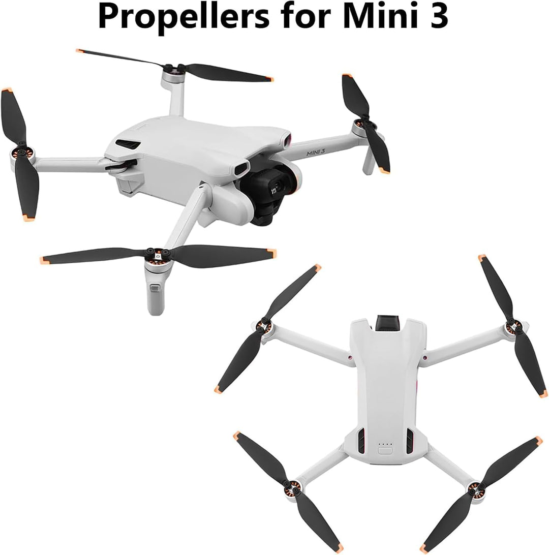 Bocguy 16 Pcs Drohne Mini 3 Propeller, Propeller für Mini 3 Zubehör Drohnenersatz mit 24 Schrauben u