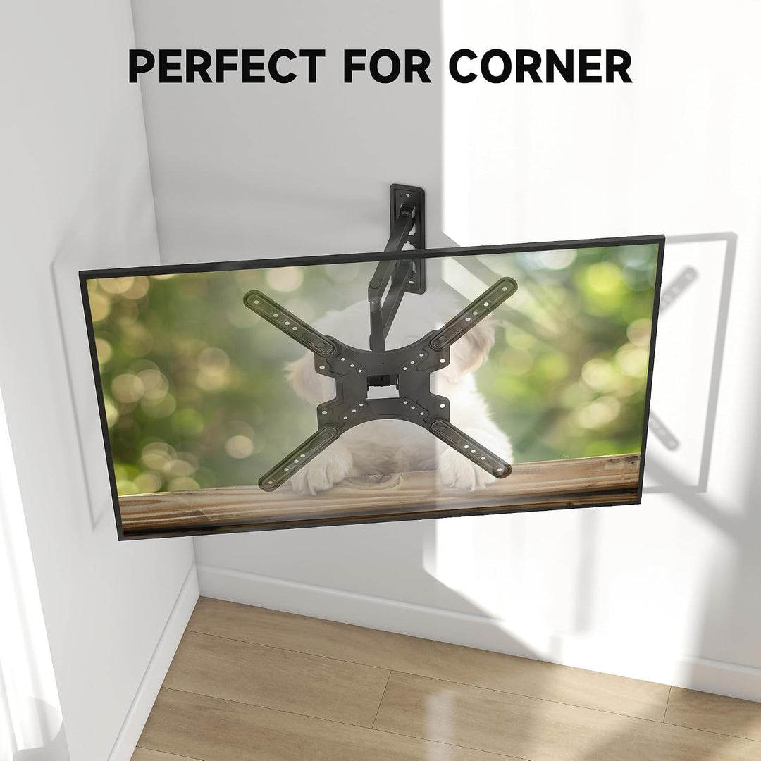 XINLEI TV Wandhalterung Schwenkbar Neigbar, TV Halterung für 26-65 Zoll Flach &amp; Curved Fernseher bis