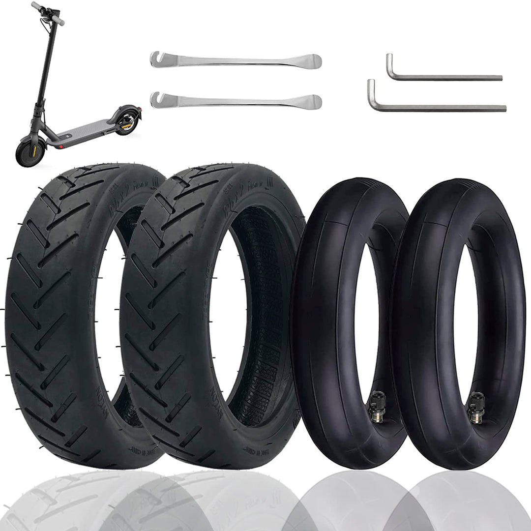 OUXI 4pcs E-Scooter-Reifen 8 1/2 Reifen mit 1 Reifen und 1 Schlauchpaket E-Scooter Ersatzschlauch +