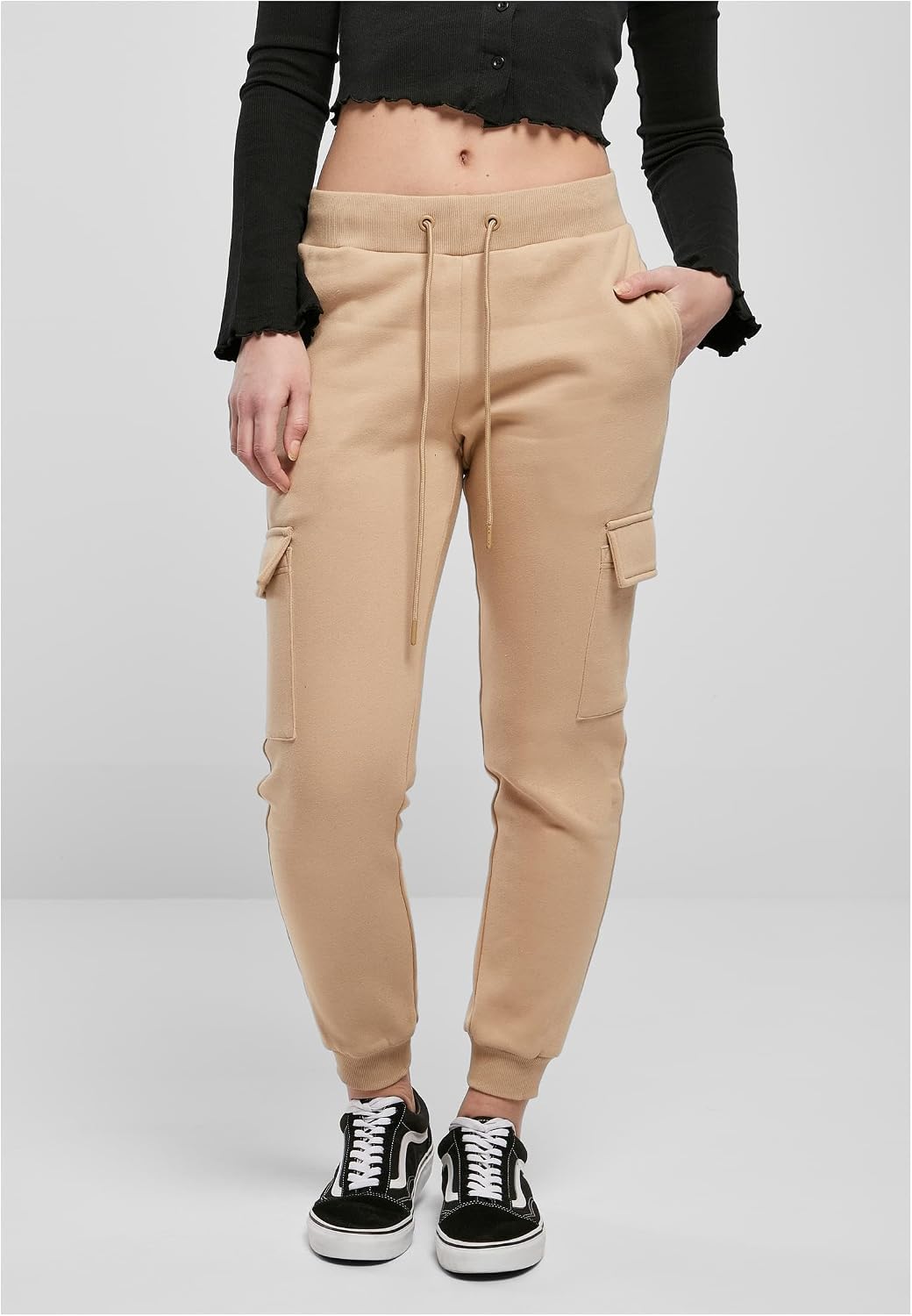 Urban Classics Damen Ladies Cargo Sweat Pants XL Unionbeige, XL Unionbeige