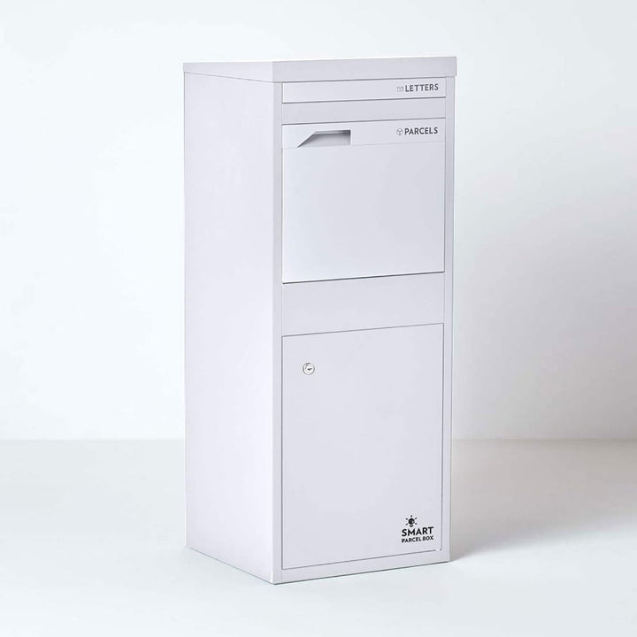 Smart Parcel Box Paketbox L - Briefkasten mit Paketfach wetterfest, weiss | Paketbriefkasten, Paketb