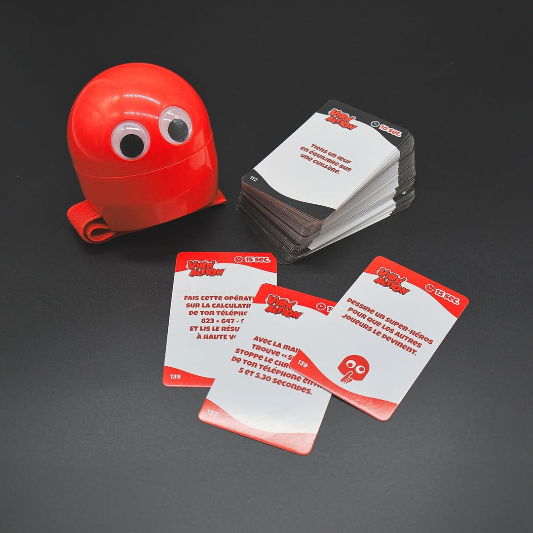 Megableu - VIBR'ACTION - Jeu de Cartes d'Ambiance Fun Pour Adultes - Jeux de Société Soirées Entre A