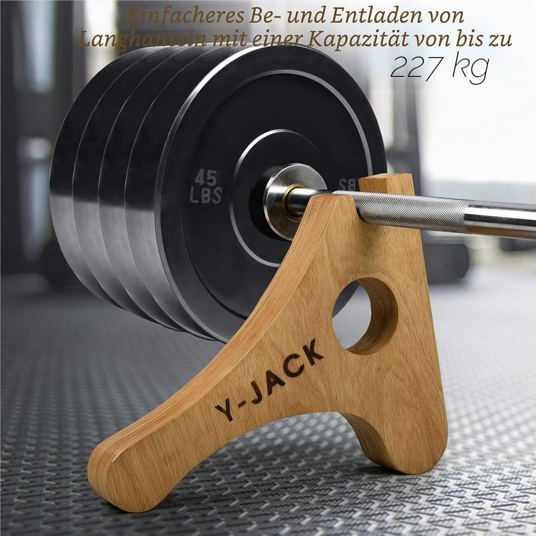 Yes4All Mini Deadlift Langhantelheber mit rutschfestem Gummigriff - Geeignet zum Beladen, Entladen u