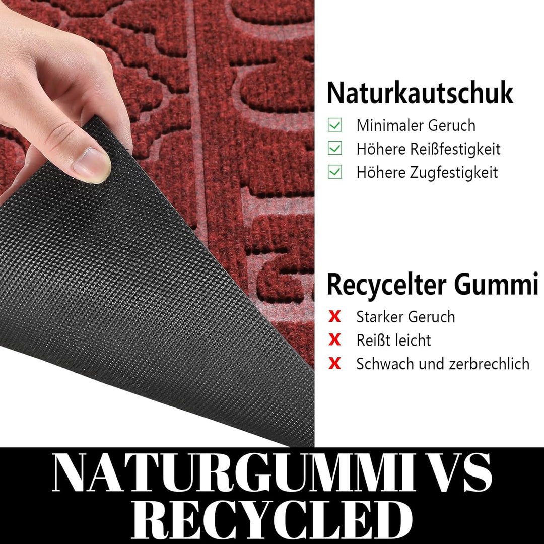 Yimobra Fussmatten – rutschfeste, waschbare, Strapazierfähige Türmatte für Haustüren, Flur, Büro – R