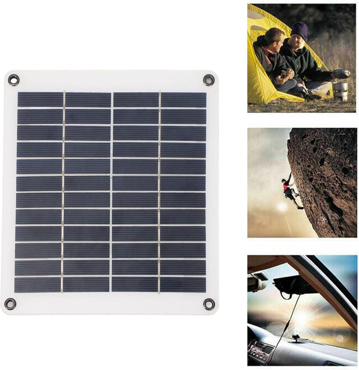 Tragbares Solarladegerät, 10W Ladegerät aus Polykristallines Silikon für 9V bis 12V Batterien für So