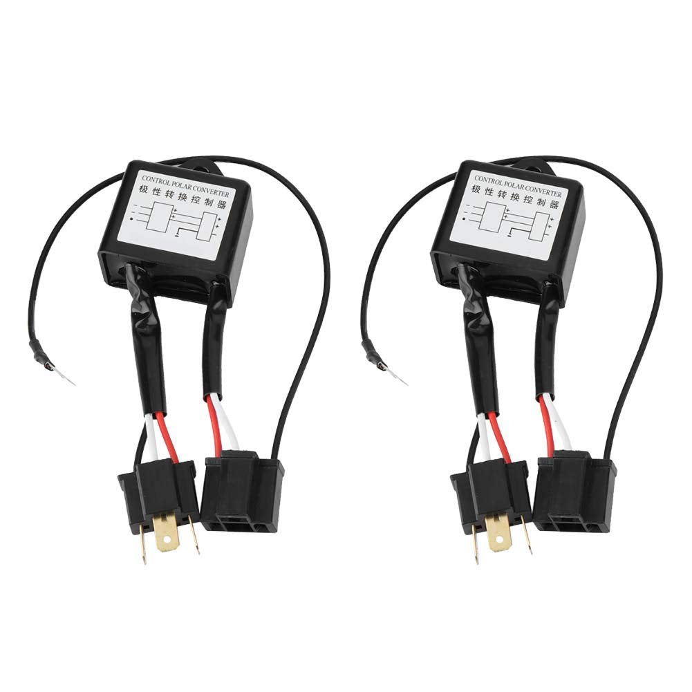 Scheinwerfer-Polaritätskonverter, 2 Stück, LED-Negativ-Konverter, Negativschalter-Adapter, Polarität