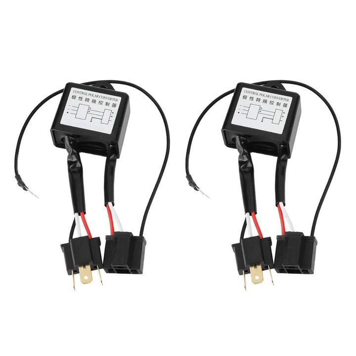 Scheinwerfer-Polaritätskonverter, 2 Stück, LED-Negativ-Konverter, Negativschalter-Adapter, Polarität