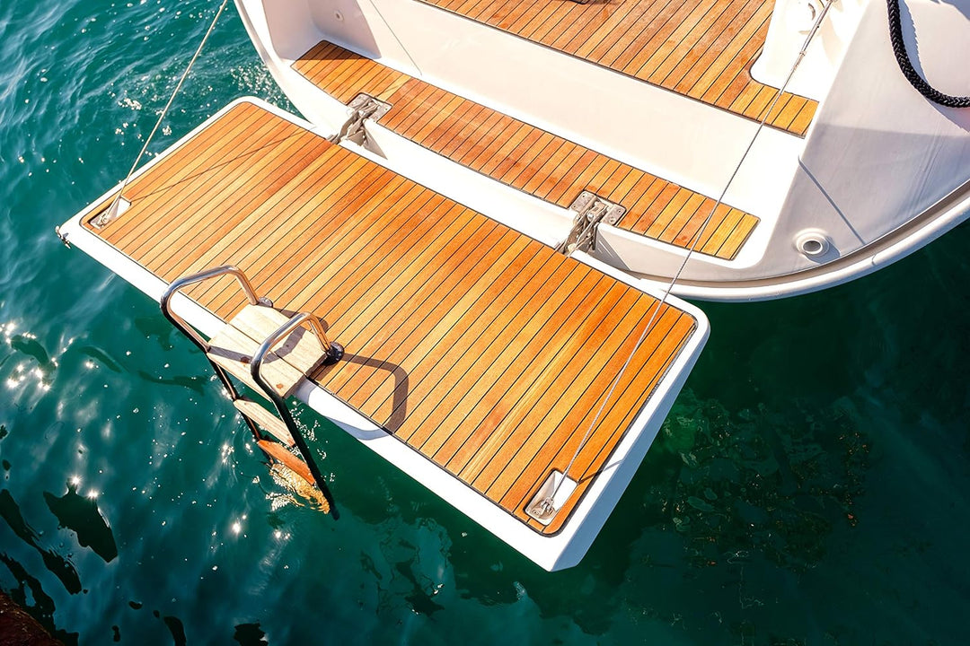 Yachtlack Yachfarbe Schiffslackierung Bootslack Holzlack Lack für Holz Schiff Boot Glänzend Weiss 5L