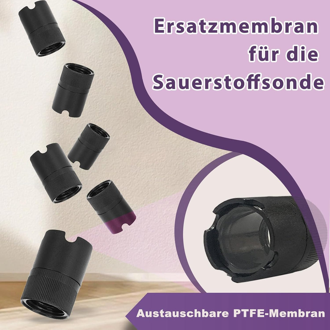 Zubehör für das Testkit für gelösten Sauerstoff: 1 x 50 ml Null-Sauerstoff-Kalibrierungsreagenz, 2 x