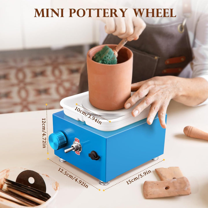 Töpferscheibe, Kooeuru Töpferscheibe Elektrisch 2000 U/min Einstellbare Geschwindigkeit, Pottery Whe