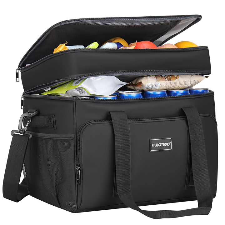 Hulongo Kühltasche Isoliert Kühltasche Wasserdicht Picknick Doppel-Thermotasche für Camping, Reisen,