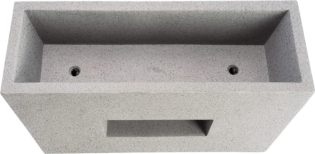 Pflanzwerk® Pflanzkübel Vista Granit Grau 66x66x28cm *Frostbeständiger Blumenkübel* *UV-Schutz* *Qua