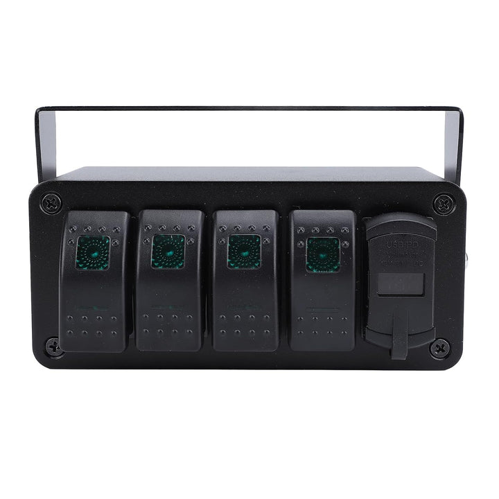 Aramox 12 V Schaltbox 4 Gang Wippschalter Wasserdicht Aluminium Für Utv Lkw Boot