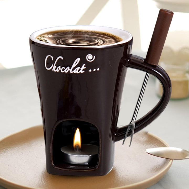 Generisch Schokoladen-Fondue-Becher | Schokoladenfondue-Set Kaffeetasse | Käse-Hot-Pot-Keramik-Schme