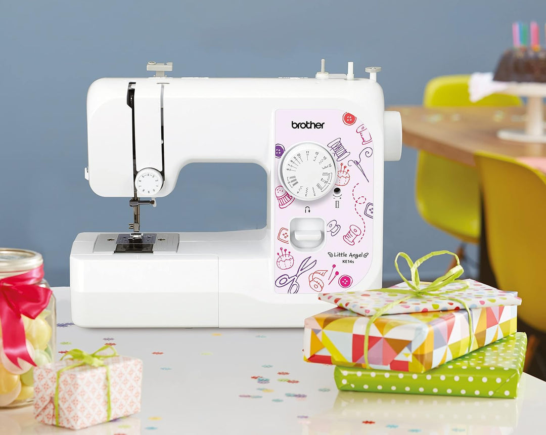 Brother KE14S Little Angel - Nähmaschine mit Fingerschutz (14 Stiche)