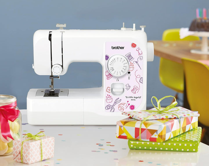 Brother KE14S Little Angel - Nähmaschine mit Fingerschutz (14 Stiche)