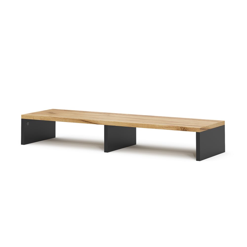 Vicco Monitorständer Tomy, Anthrazit/Goldkraft Eiche, 80 x 12 cm, Anthrazit/Goldkraft Eiche