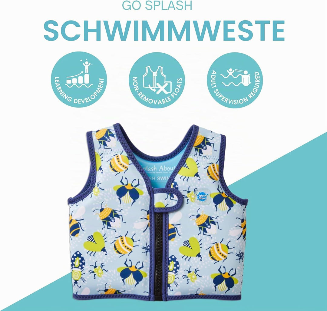Splash About Go Splash Schwimmweste Garden Bugs 1-2 Jahre, Garden Bugs 1-2 Jahre