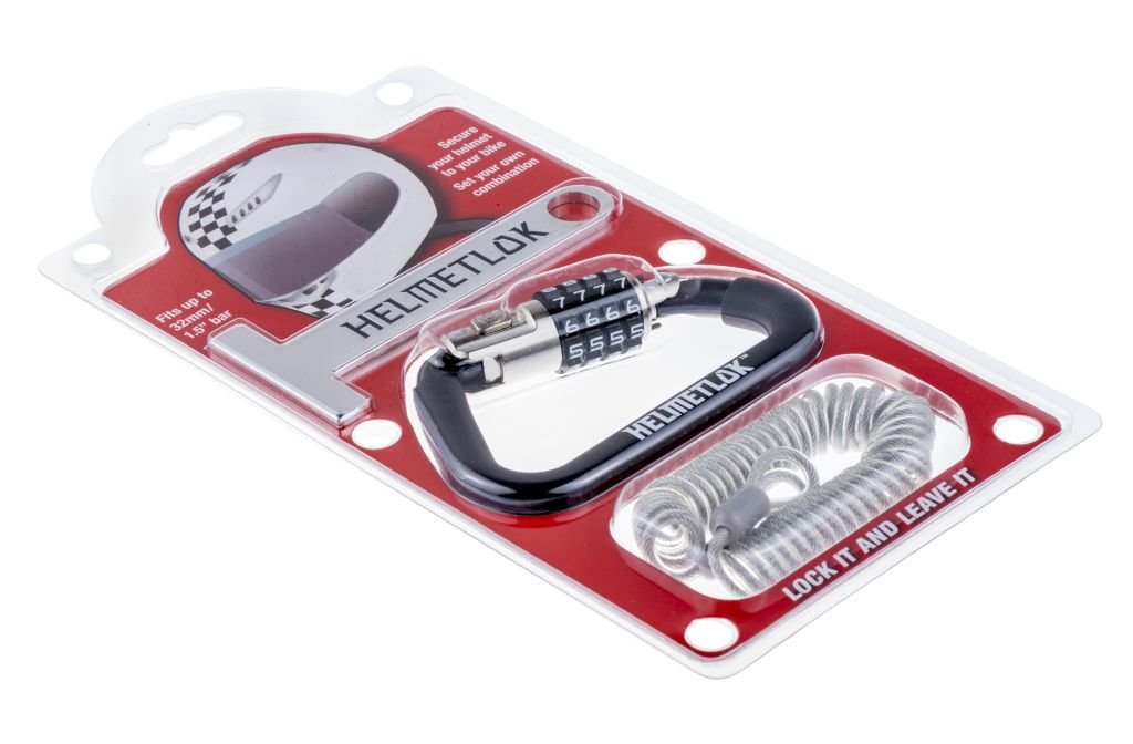 Highway Hawk hl-4437 Helm Lock mit Zahlenschloss und Kabel