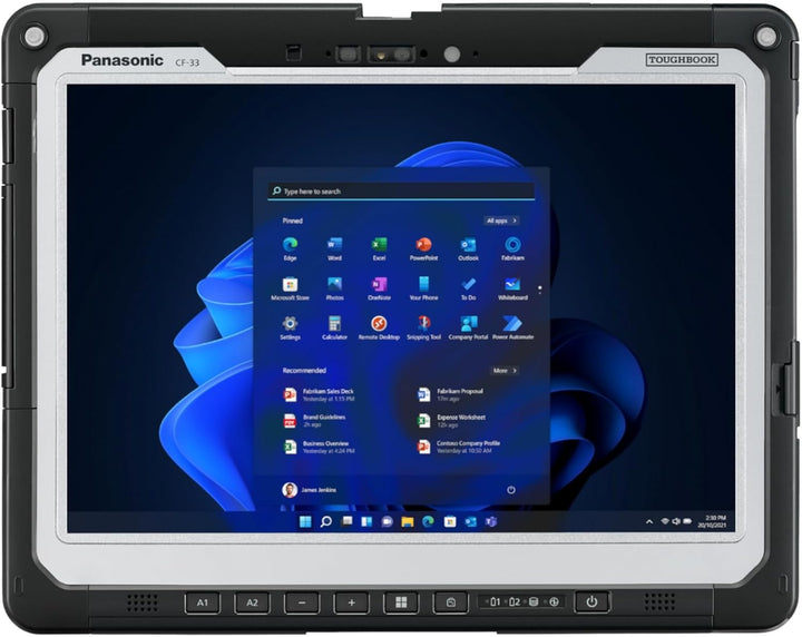 Panasonic Toughbook CF-33 Rugget Tablet, 12" QHD, Core i5-1245, 16GB, 512GB SSD, Win11 Pro