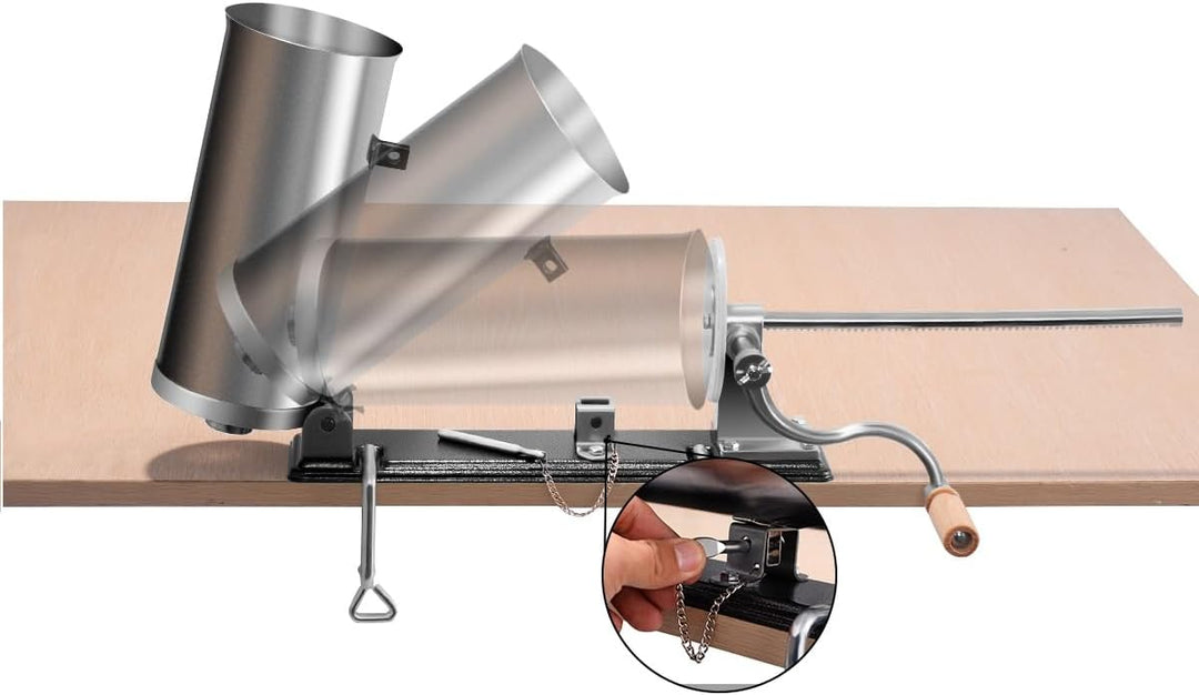 GIANTEX Wurstfüller 3,6L, Manuelle Wurstmaschine Wurstfüllmaschine, Wurstspritze aus Edelstahl, Wurs