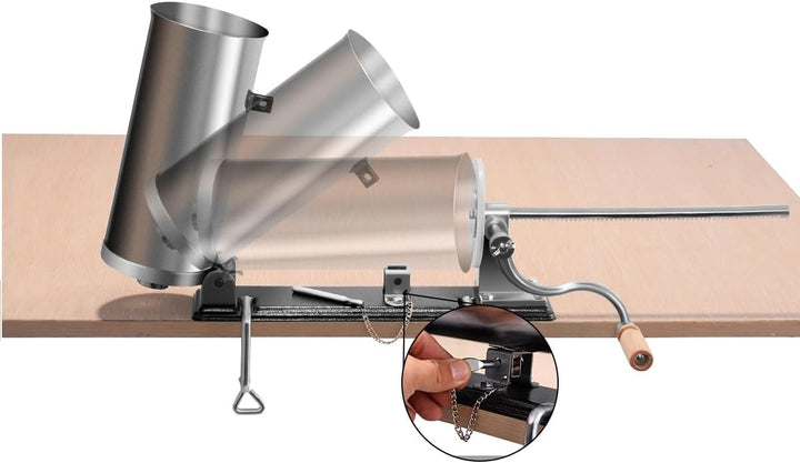 GIANTEX Wurstfüller 3,6L, Manuelle Wurstmaschine Wurstfüllmaschine, Wurstspritze aus Edelstahl, Wurs