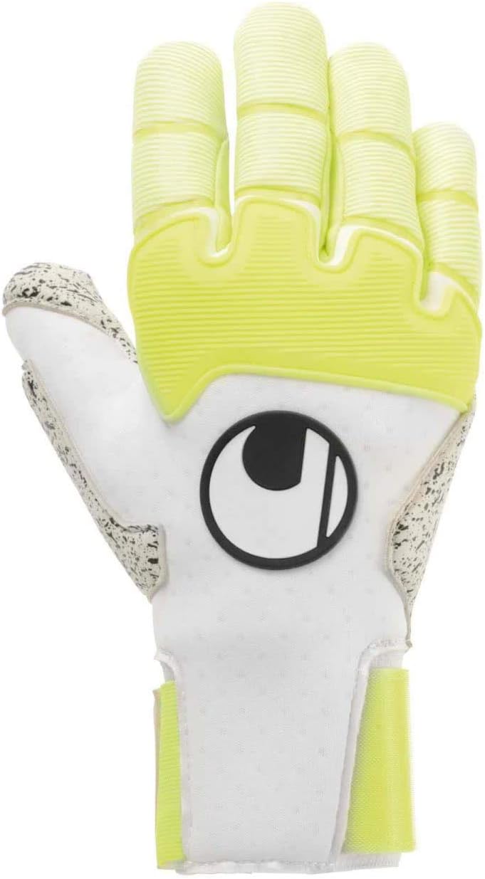 uhlsport Herren Pure Alliance Supergrip+ Reflex Handschuhe 9.5 weiss/fluo gelb/Schwarz, 9.5 weiss/fl