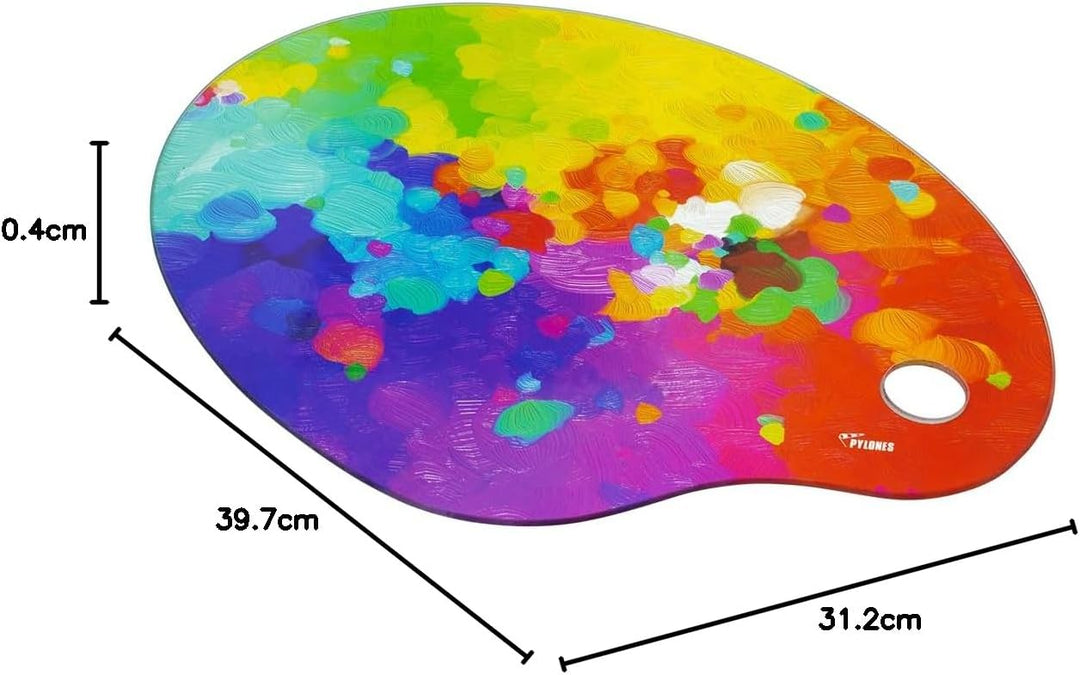 Pylones, Grosses Glasbrett – Grosses Meisterwerk Palette 2 – Hartglas – 39,7 x 31,2 x 0,4 cm